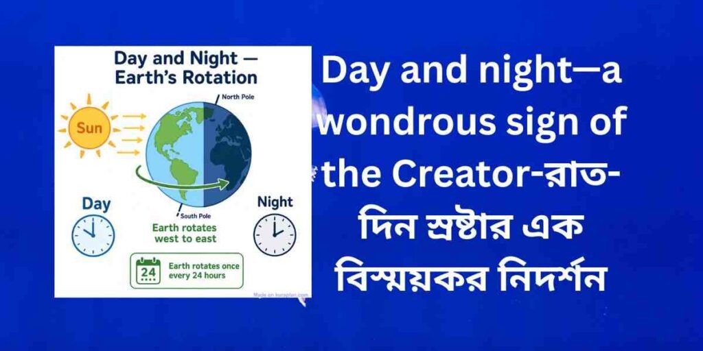  day and night—a wondrous sign of the creator রাত দিন স্রষ্টার এক বিস্ময়কর নিদর্শন