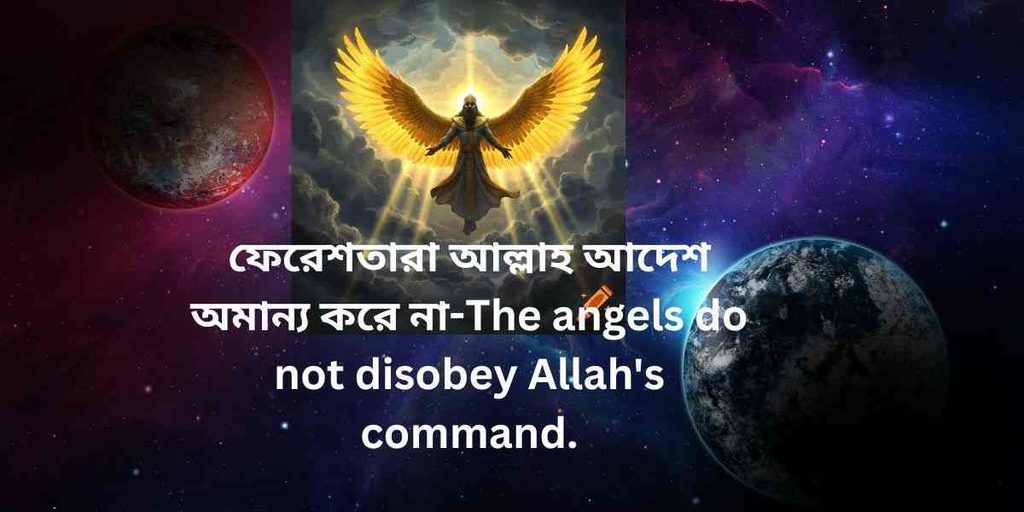 the angels do not disobey allah command,ফেরেশতারা আল্লাহ আদেশ অমান্য করে না
