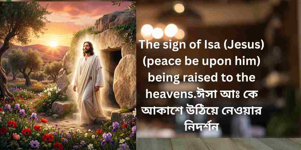 the sign of isa (jesus) (peace be upon him) being raised to the heavens.ঈসা আঃ কে আকাশে উঠিয়ে নেওয়ার নিদর্শন