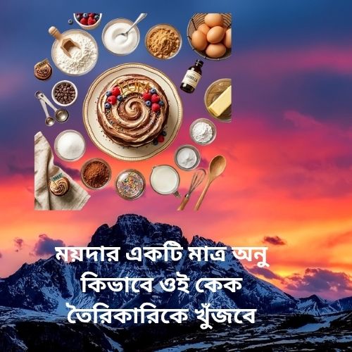 ময়দার একটি মাত্র অনু,কিভাবে ওই কেক তৈরিকারিকে খুঁজবে