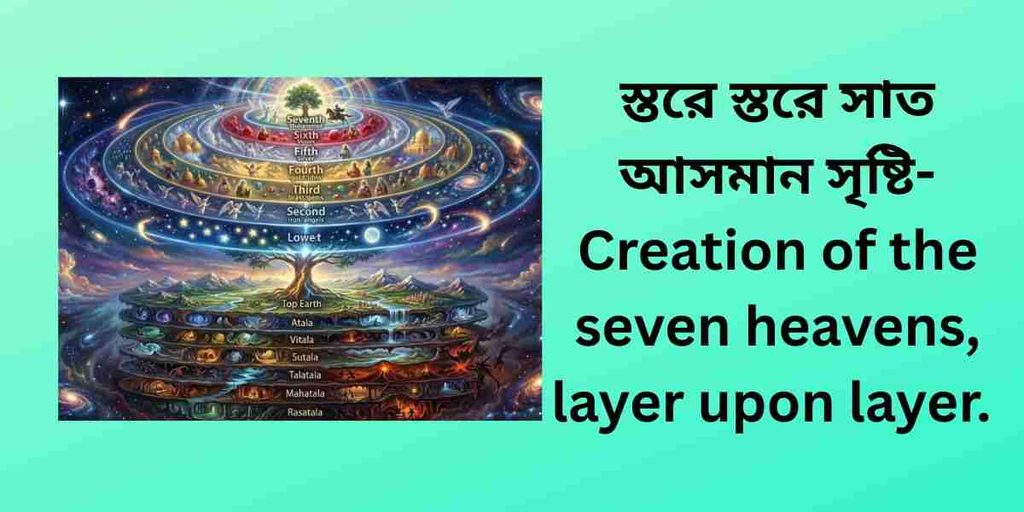 creation of the seven heavens, layer upon layer.স্তরে স্তরে সাত আসমান সৃষ্টি